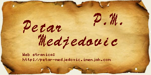 Petar Međedović vizit kartica